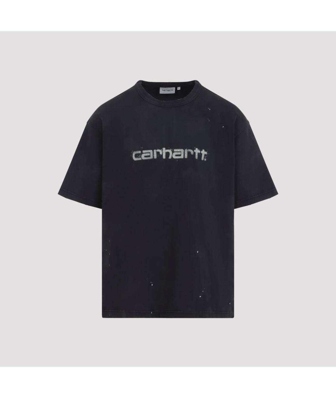 CARHARTT WIP Черная хлопковая футболка, фото 2