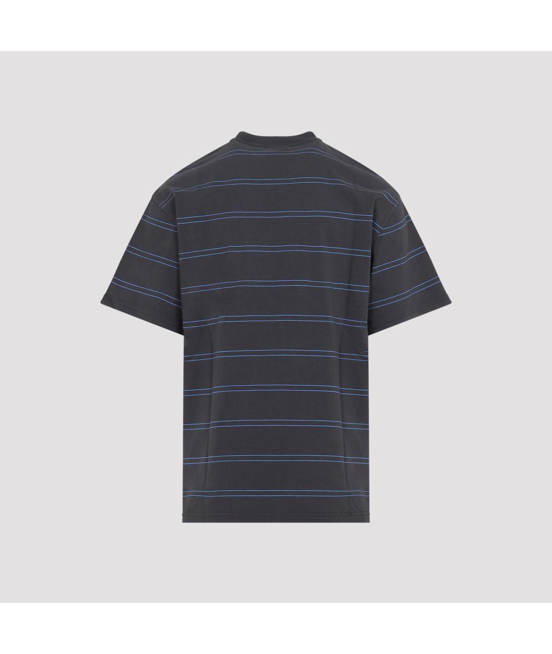 CARHARTT WIP Серая хлопко-полиэстеровая футболка, фото 3