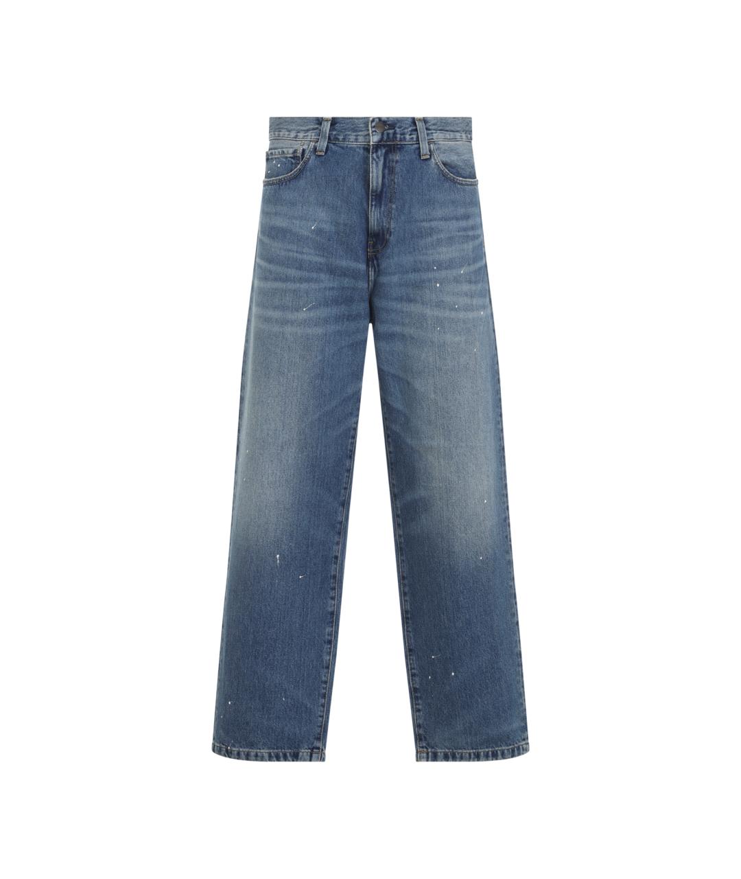 CARHARTT WIP Синие хлопковые прямые джинсы, фото 1