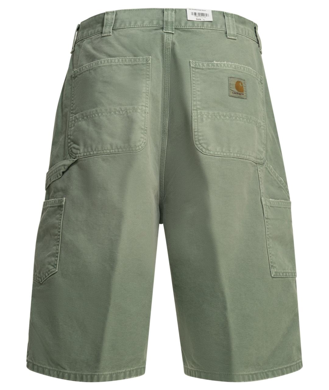 CARHARTT WIP Зеленые хлопковые шорты, фото 2
