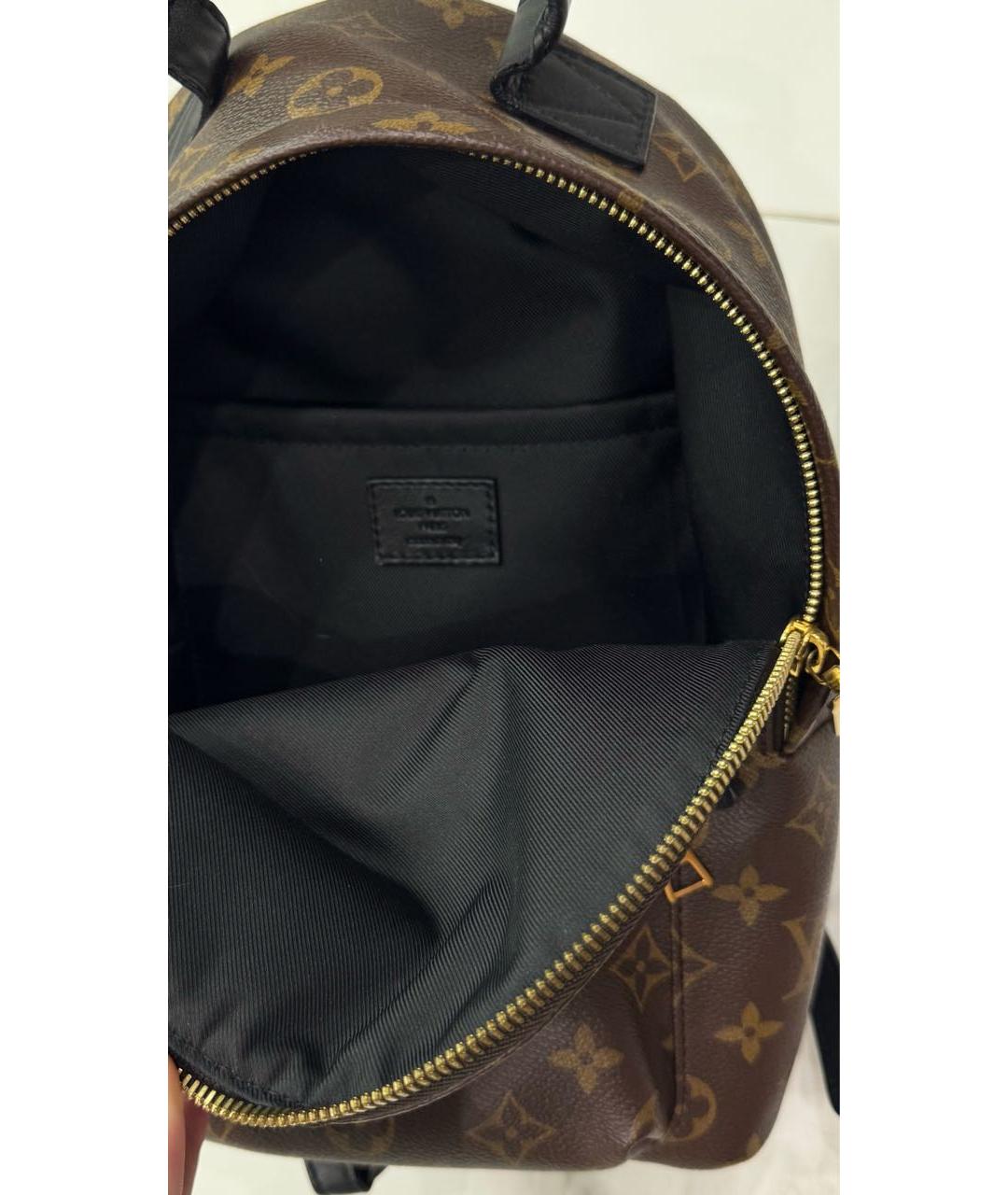 LOUIS VUITTON Коричневый кожаный рюкзак, фото 6