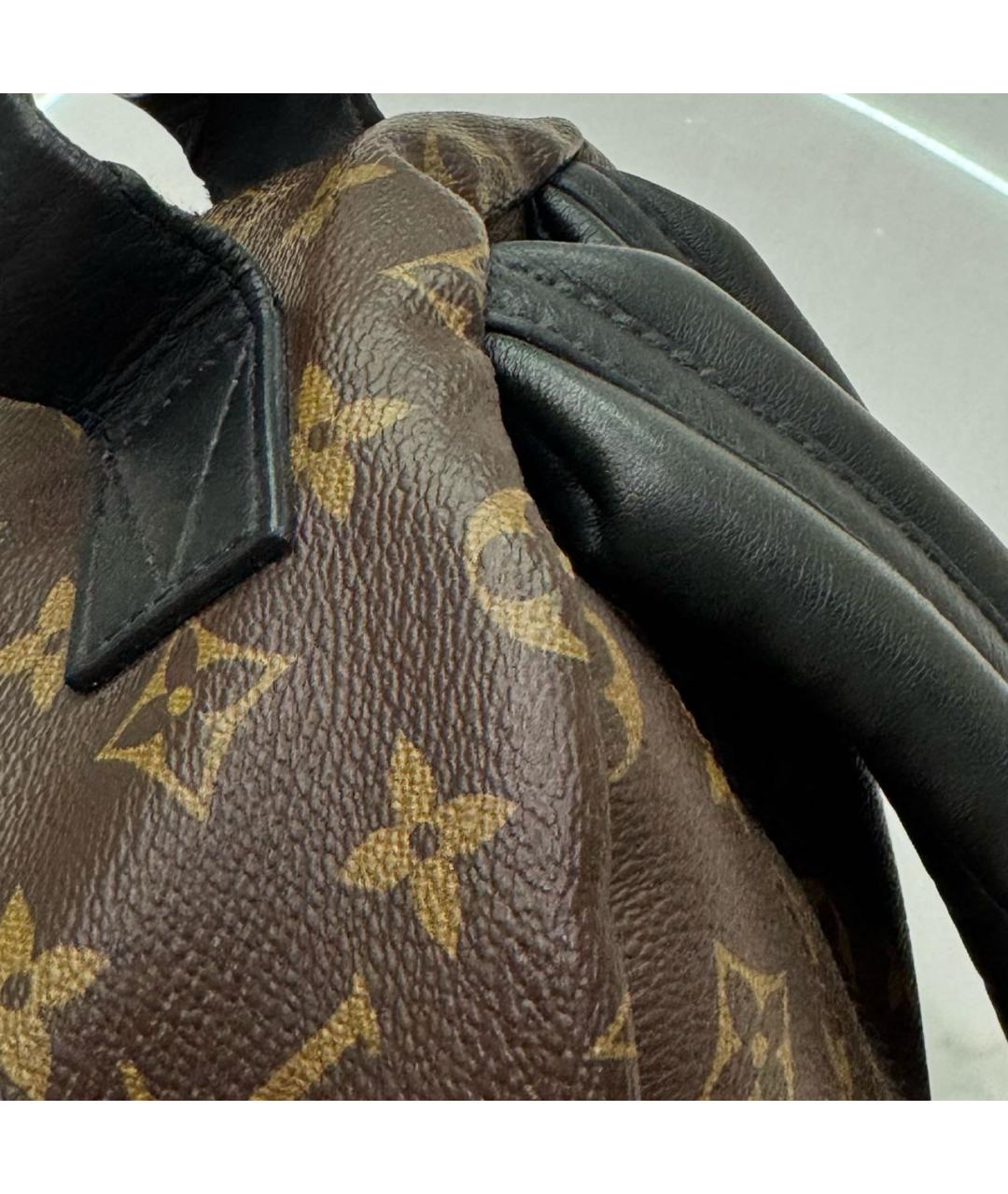 LOUIS VUITTON Коричневый кожаный рюкзак, фото 8