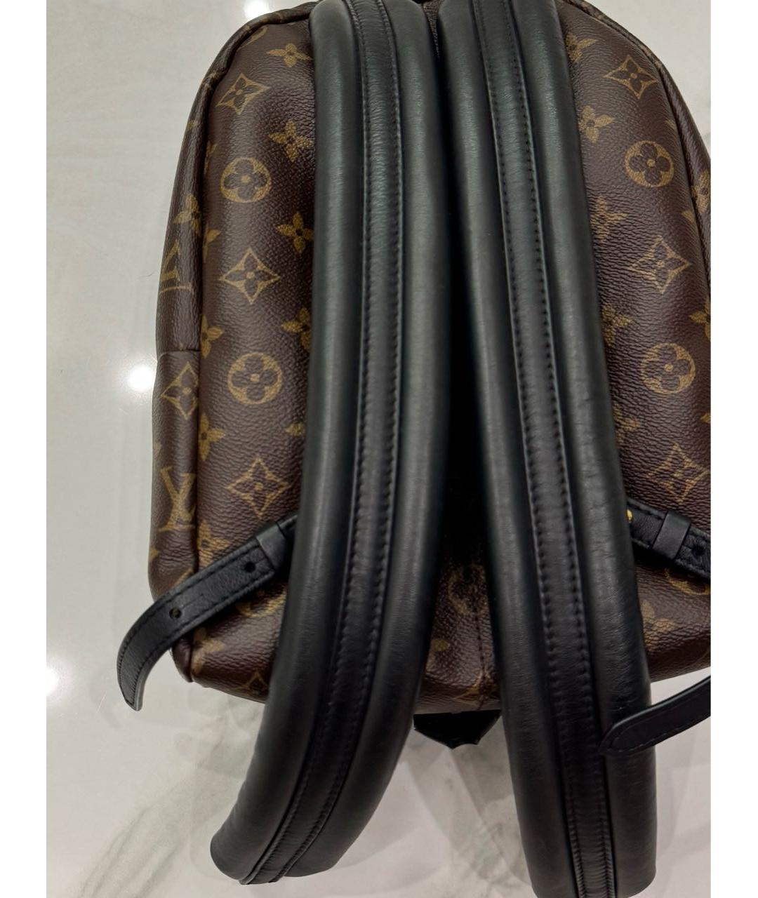 LOUIS VUITTON Коричневый кожаный рюкзак, фото 5