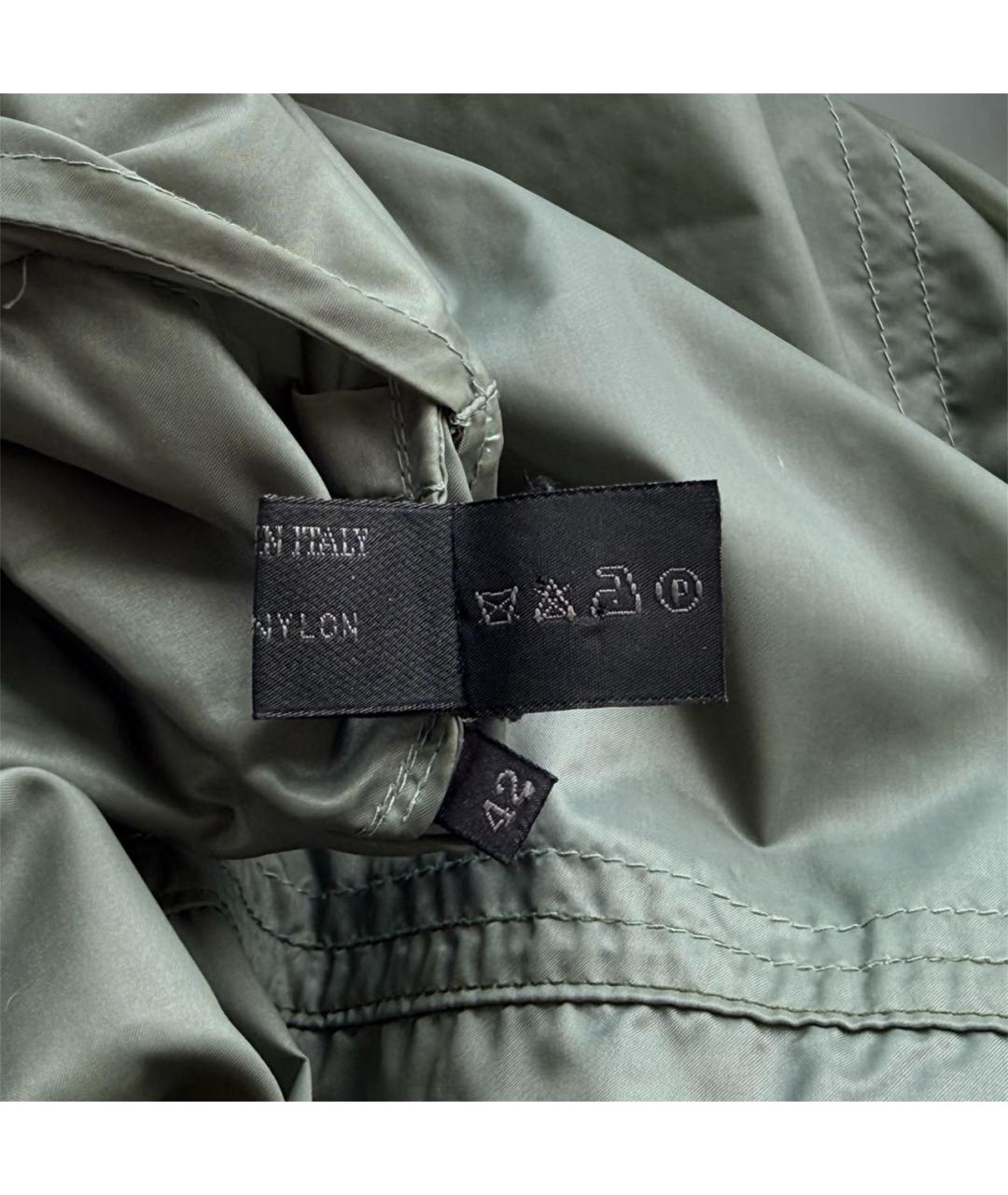 PRADA Хаки полиамидовое платье, фото 8