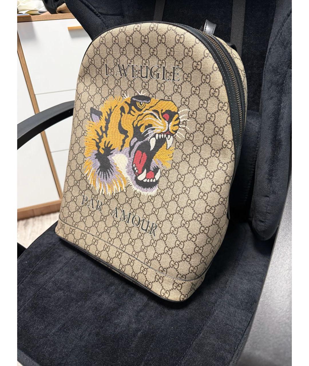 GUCCI Бежевый рюкзак, фото 2