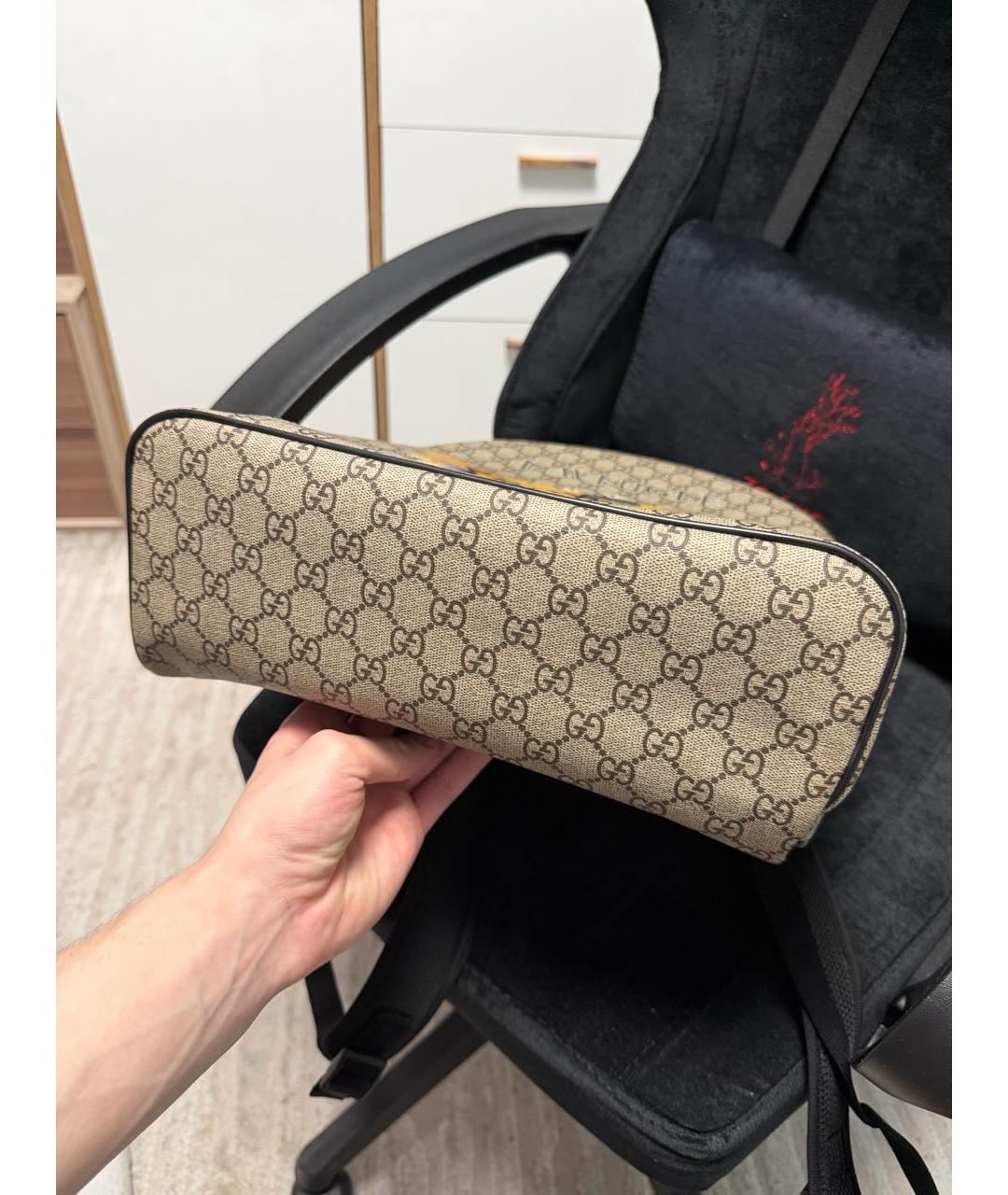 GUCCI Бежевый рюкзак, фото 5