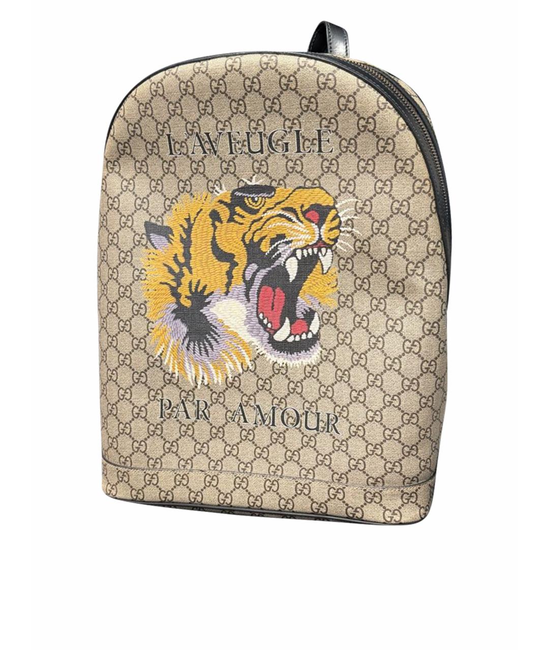 GUCCI Бежевый рюкзак, фото 1