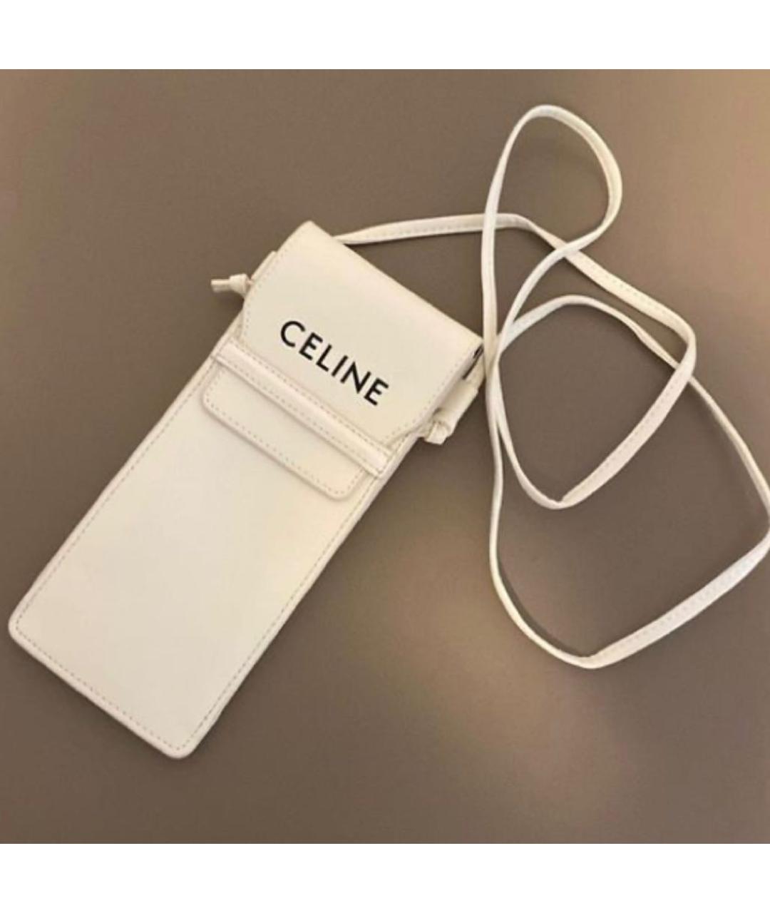 CELINE Белая сумка через плечо, фото 7