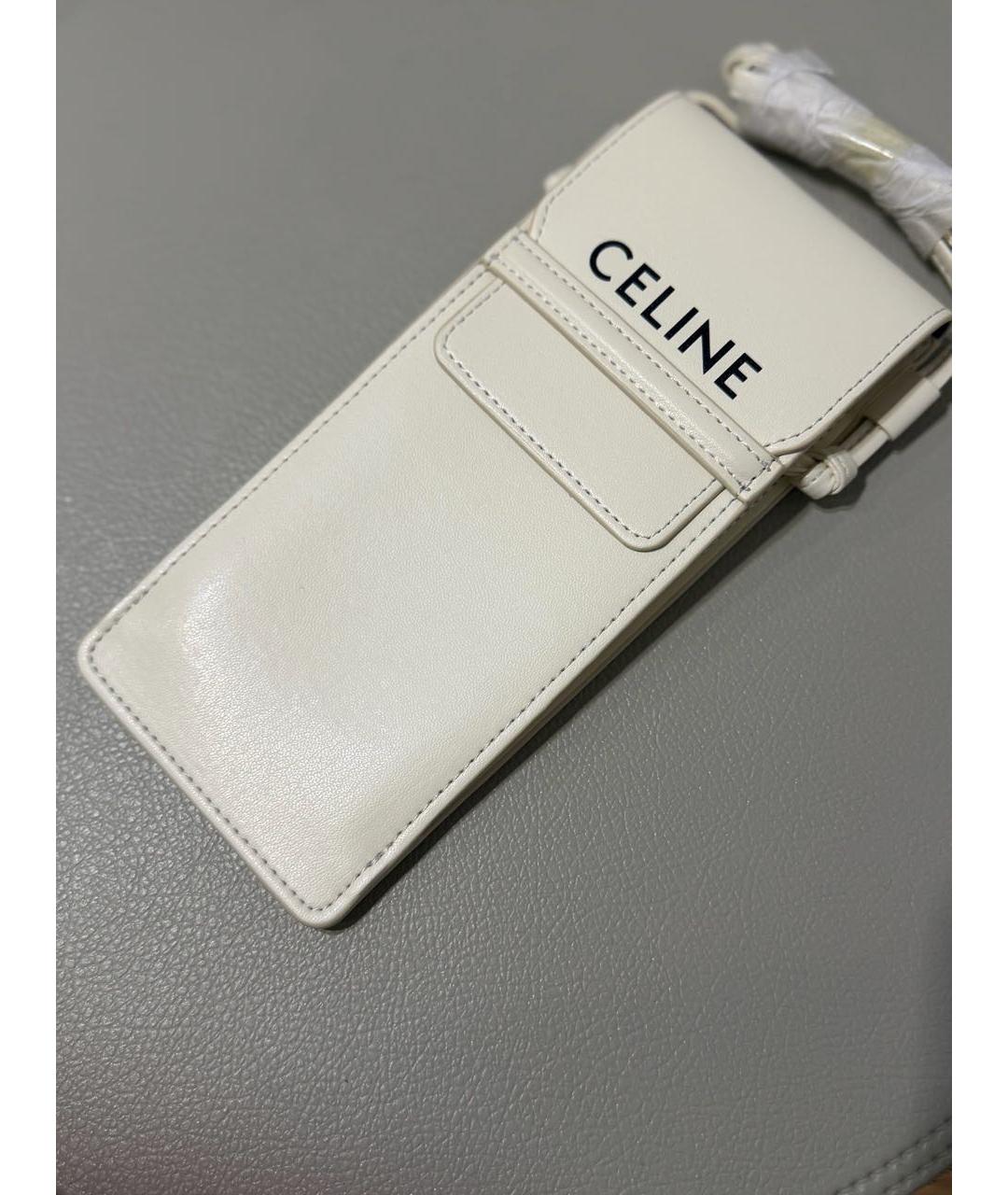 CELINE Белая сумка через плечо, фото 3