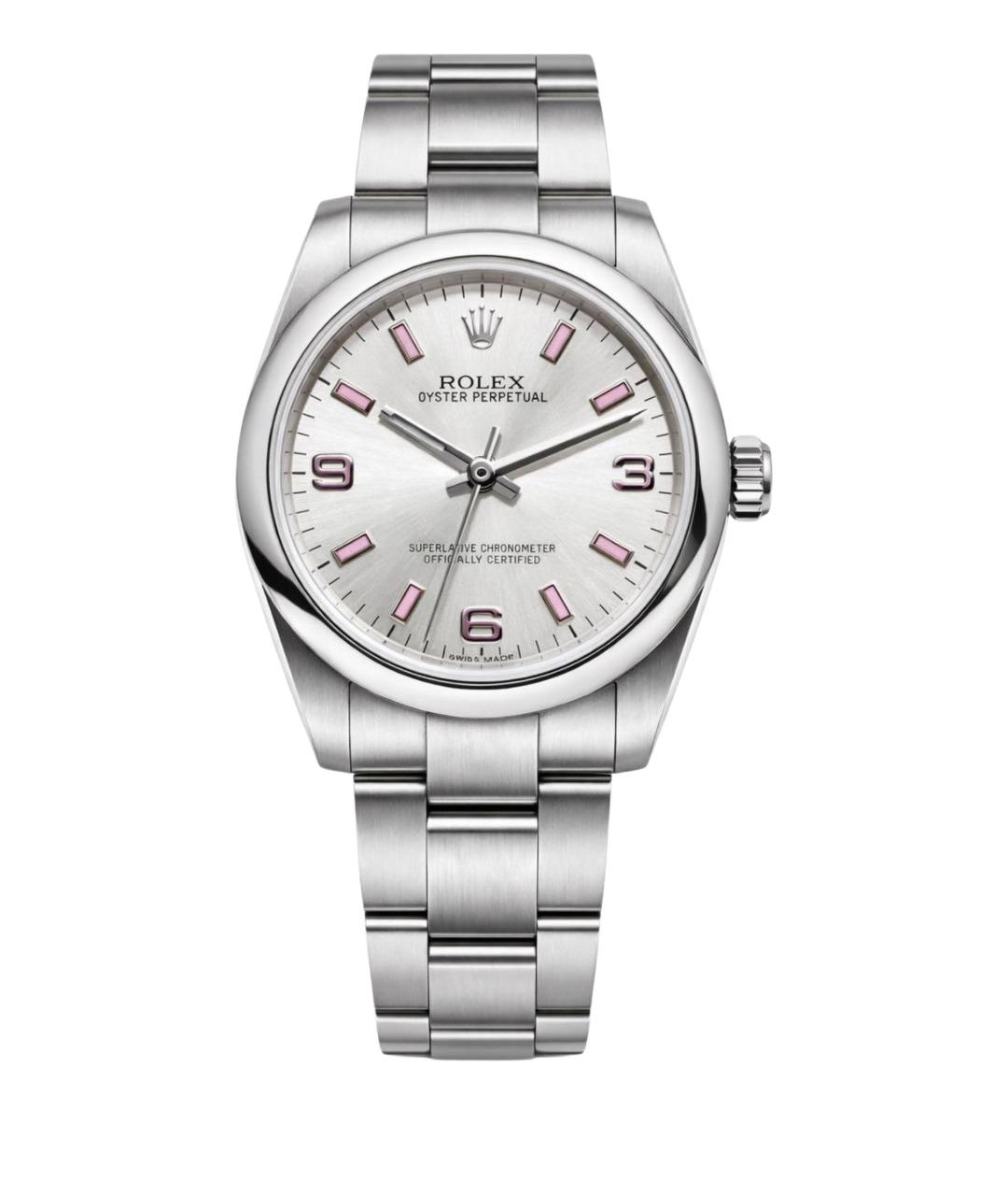 ROLEX Белые металлические часы, фото 1