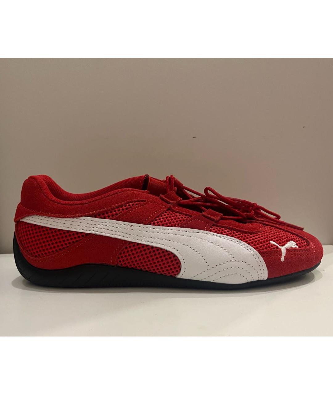 PUMA Красные текстильные кроссовки, фото 5