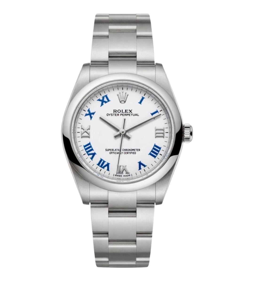 ROLEX Белые металлические часы, фото 1