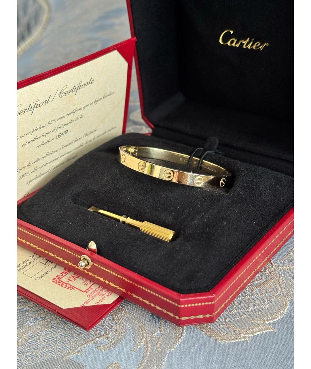 CARTIER Золотой браслет из желтого золота, фото 2