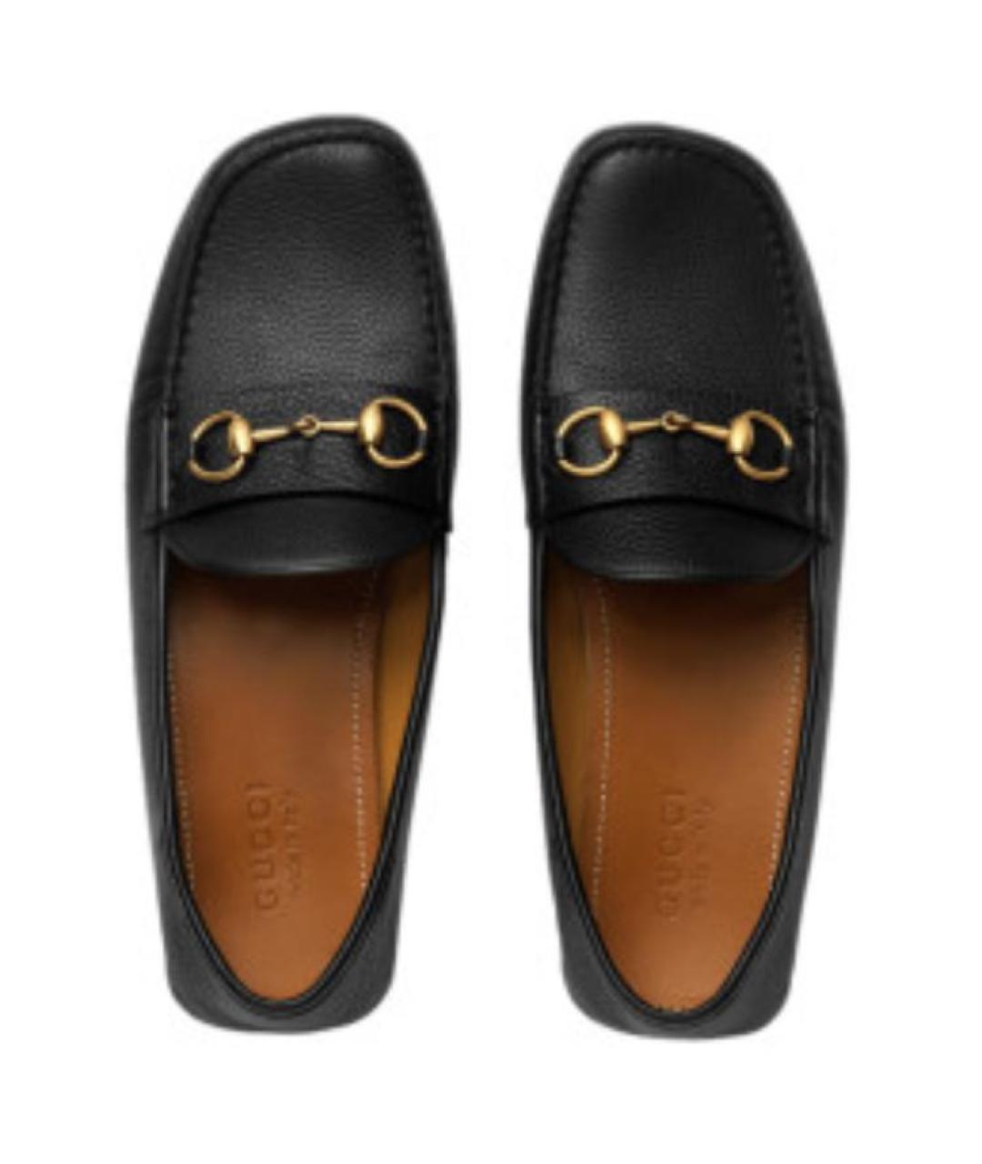 GUCCI Черные кожаные лоферы, фото 3