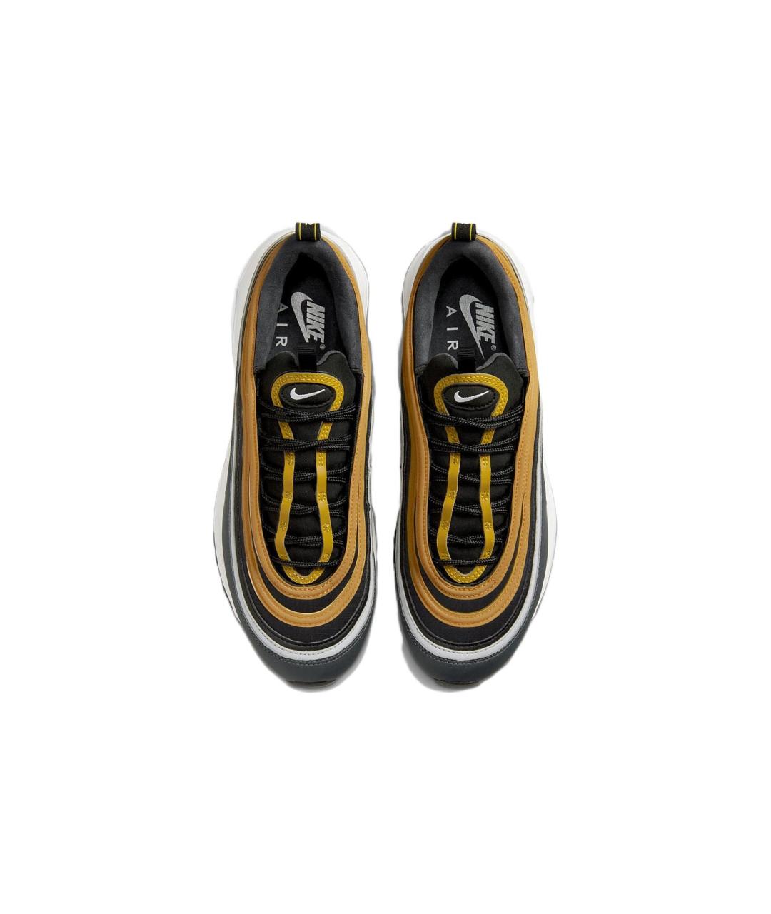 NIKE Черные кожаные низкие кроссовки / кеды, фото 4