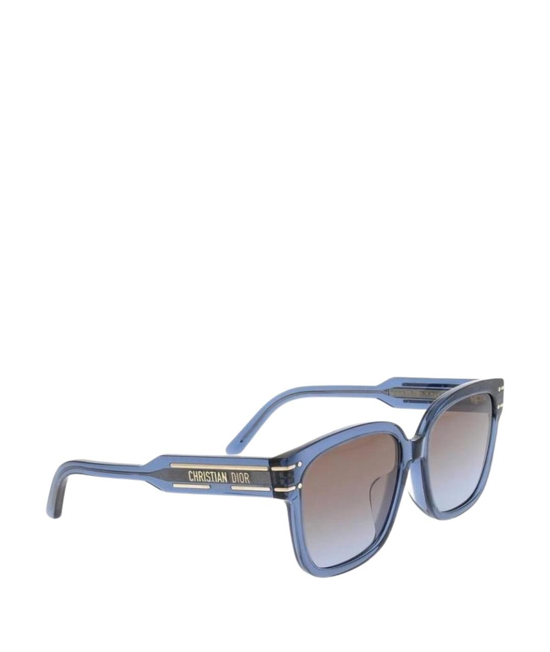 CHRISTIAN DIOR Синие пластиковые солнцезащитные очки, фото 1