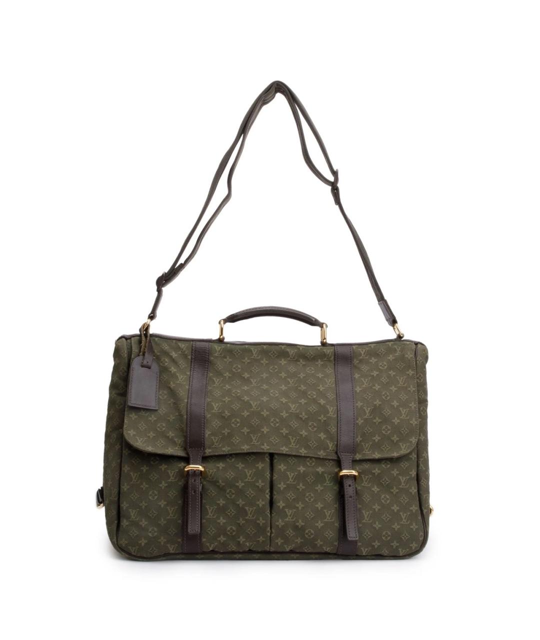 LOUIS VUITTON Хаки деним сумка на плечо, фото 2
