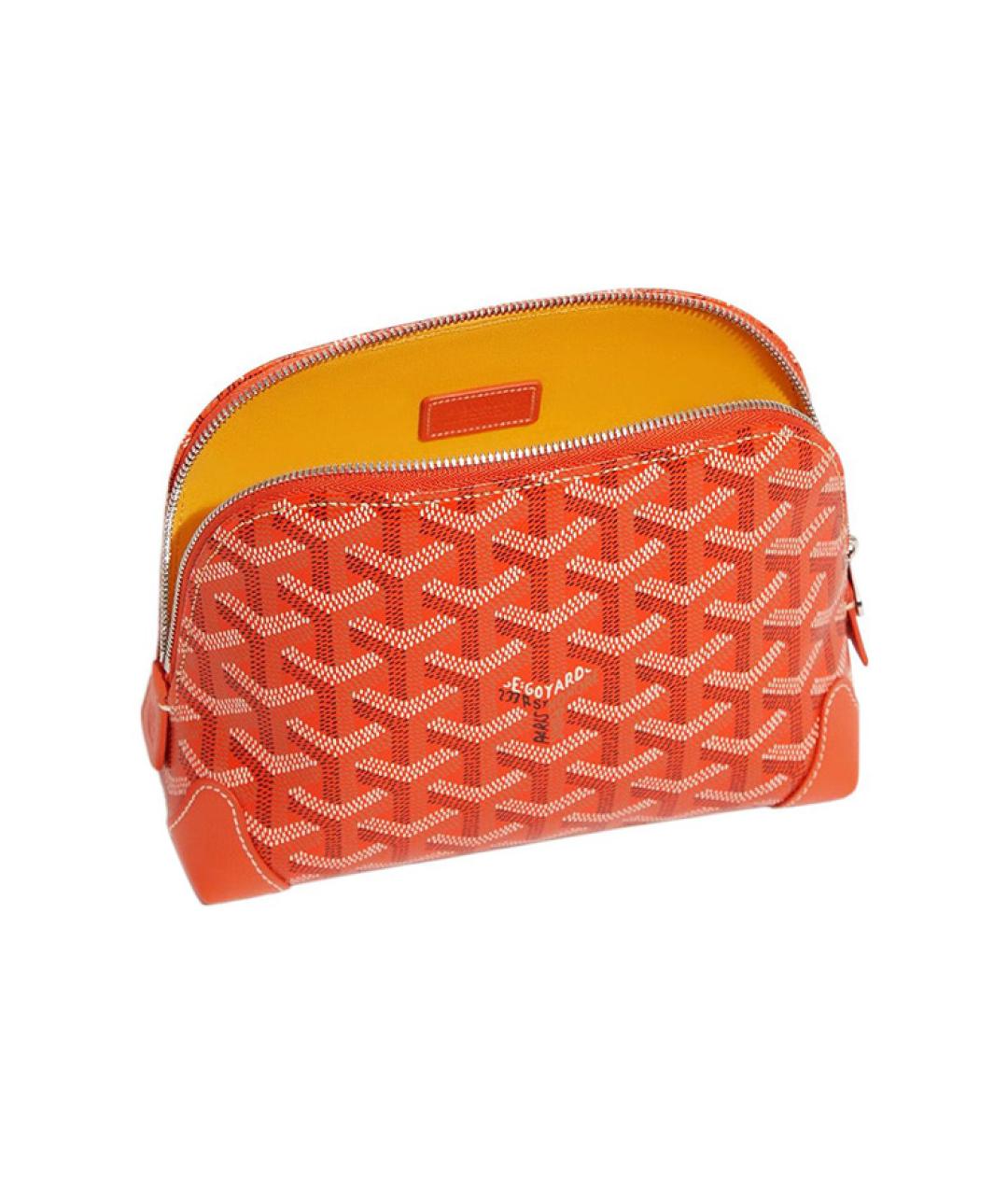 GOYARD Оранжевая косметичка, фото 3