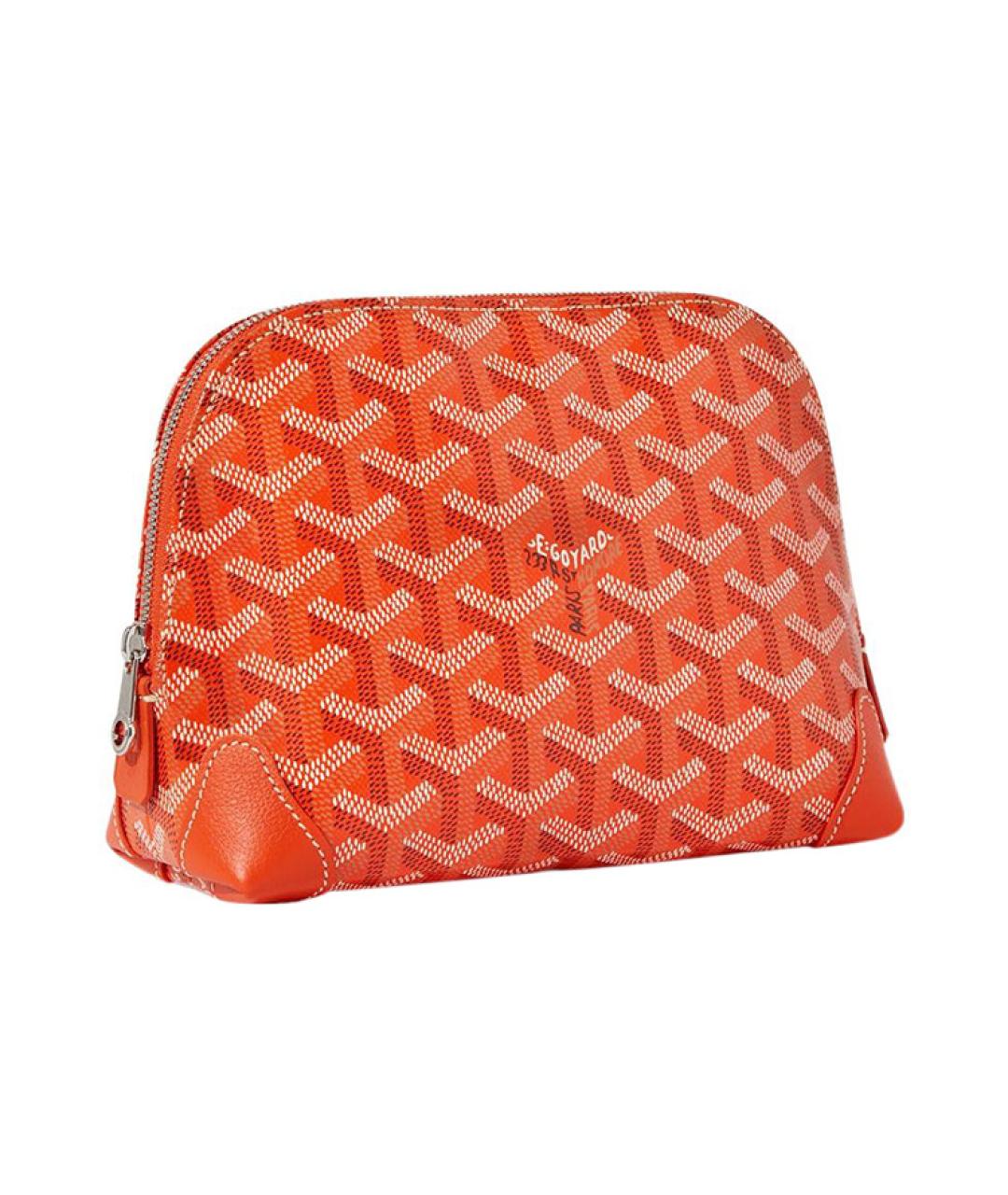 GOYARD Оранжевая косметичка, фото 2