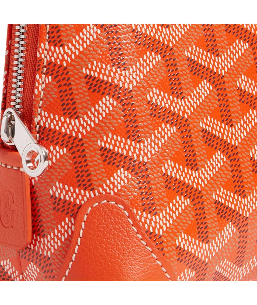 GOYARD Оранжевая косметичка, фото 4
