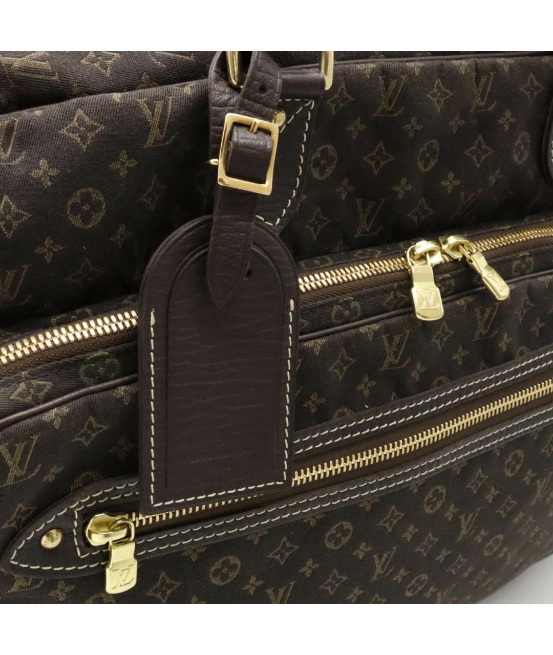 LOUIS VUITTON Коричневая деним сумка через плечо, фото 3