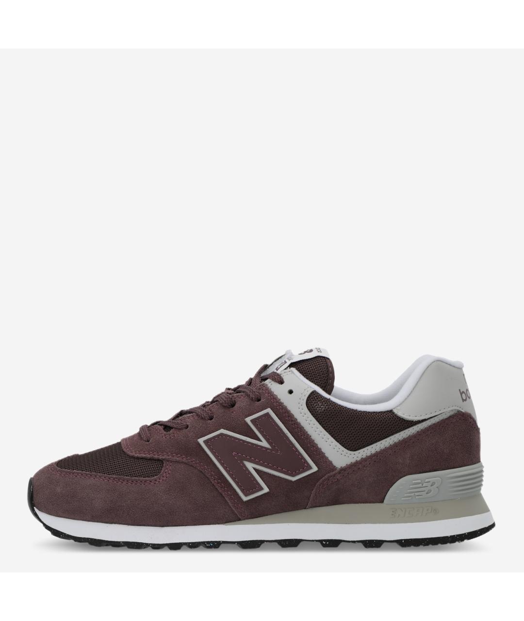 NEW BALANCE Бордовые замшевые низкие кроссовки / кеды, фото 9