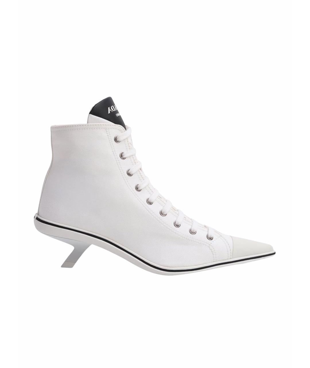 PRADA Белые кожаные ботильоны, фото 1