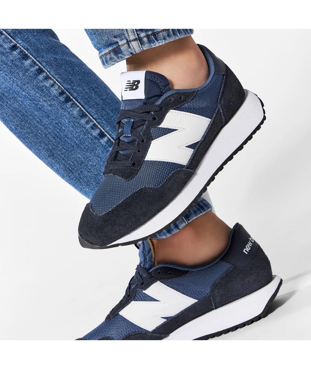 NEW BALANCE Темно-синие замшевые низкие кроссовки / кеды, фото 9