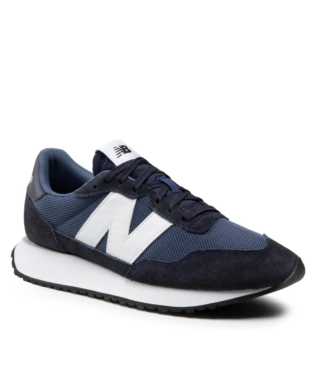 NEW BALANCE Темно-синие замшевые низкие кроссовки / кеды, фото 5
