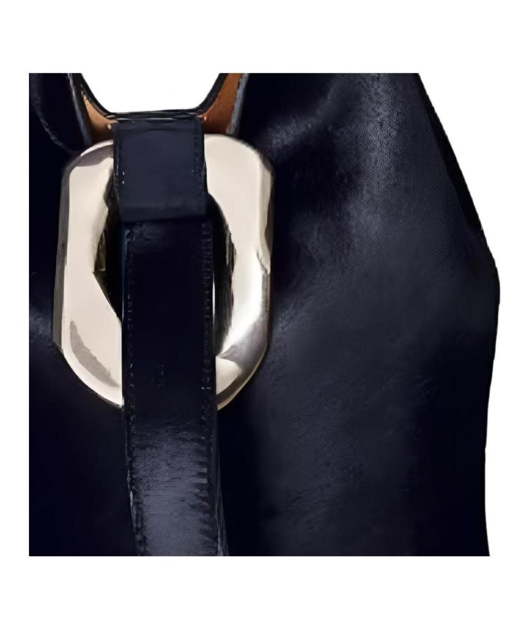 BOTTEGA VENETA Черная кожаная сумка через плечо, фото 2