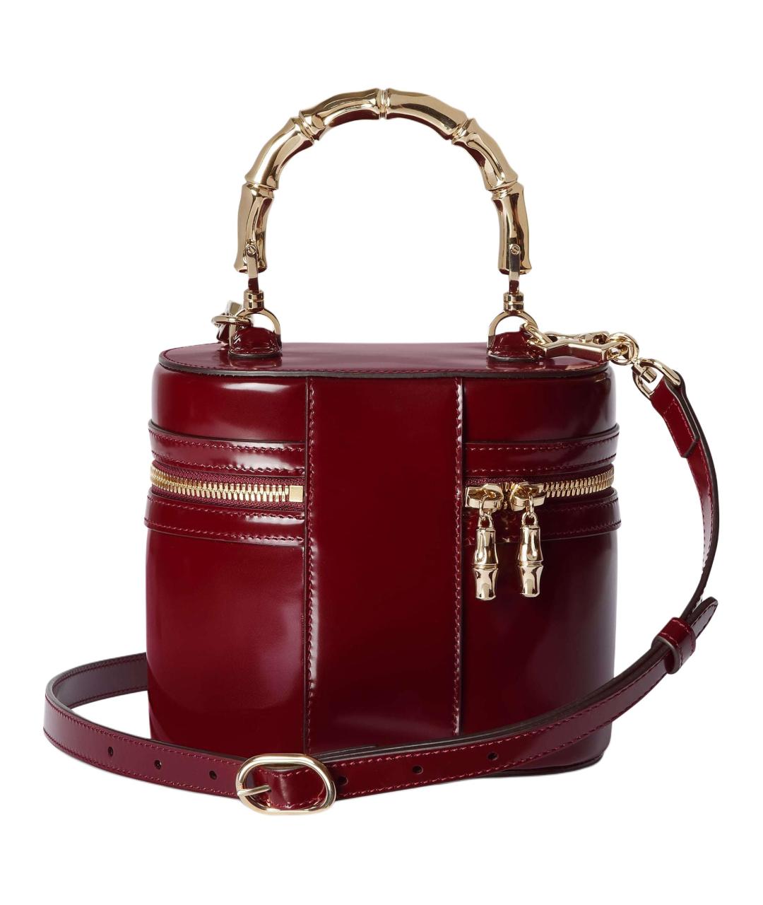 GUCCI Красная кожаная сумка через плечо, фото 4