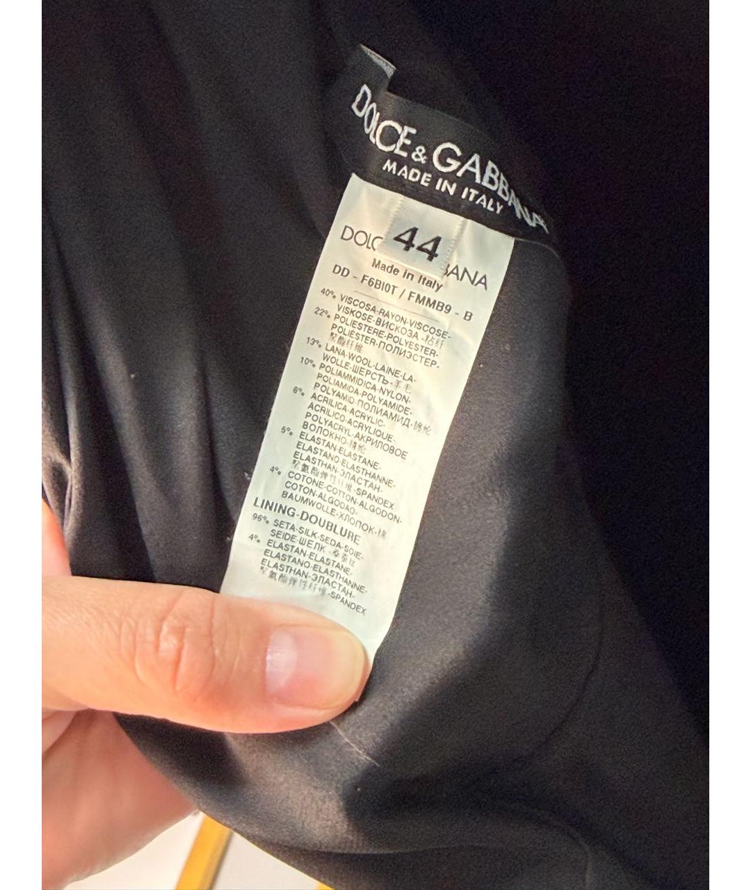 DOLCE&GABBANA Антрацитовое платье, фото 3