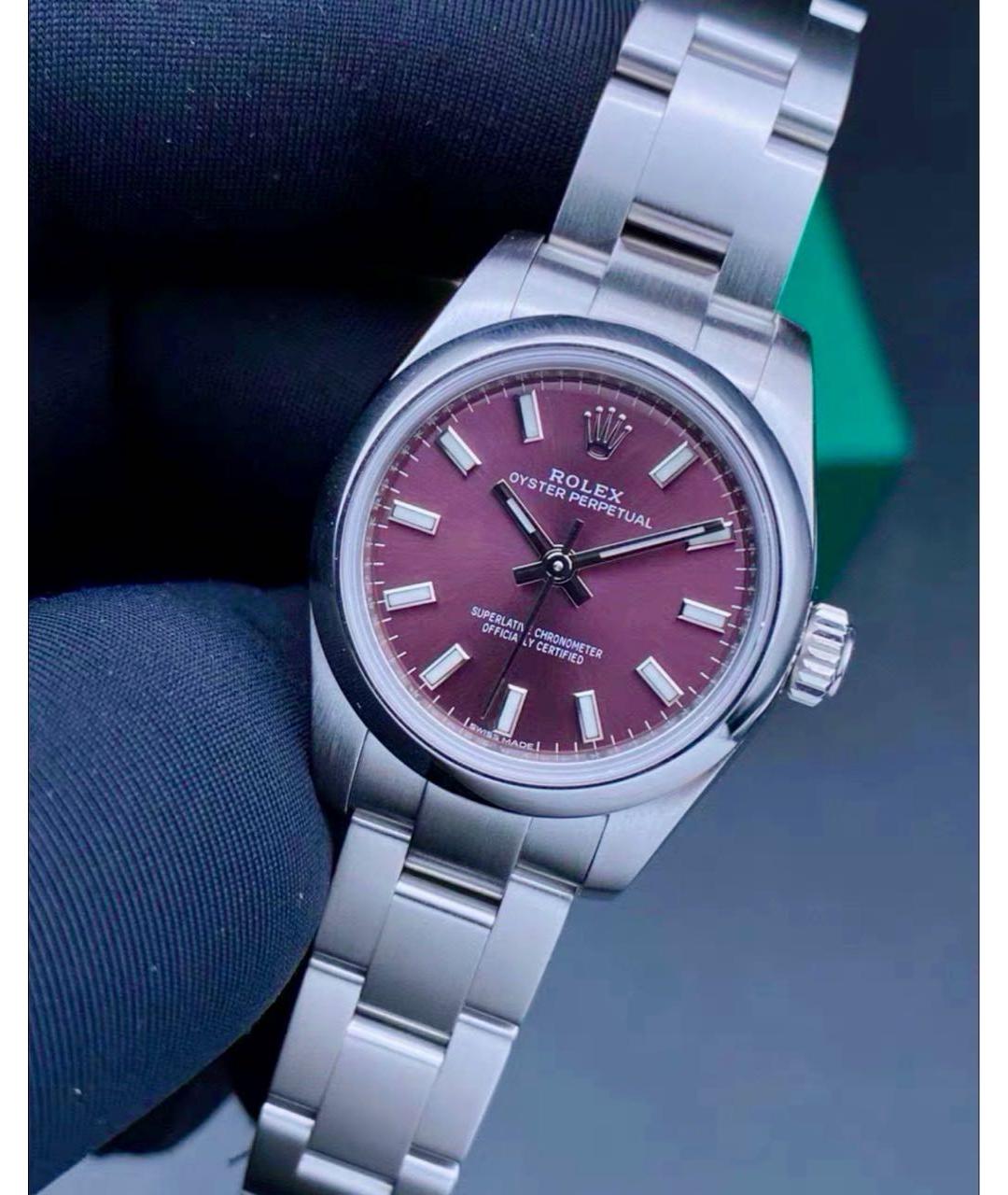 ROLEX Фиолетовые металлические часы, фото 7