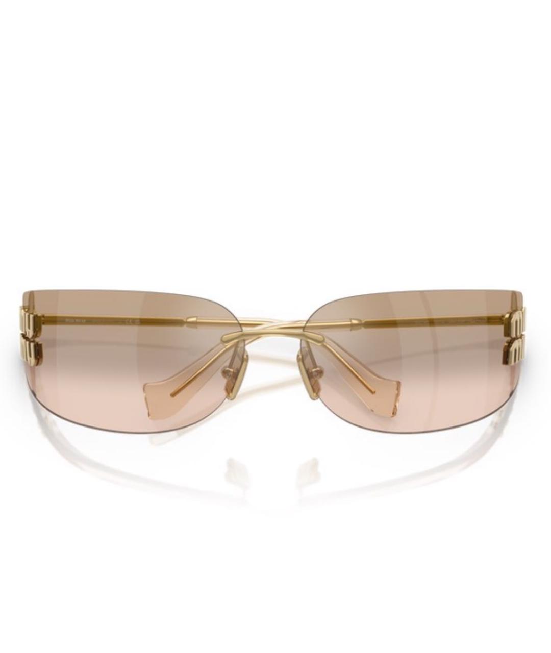 MIU MIU Металлические солнцезащитные очки, фото 4