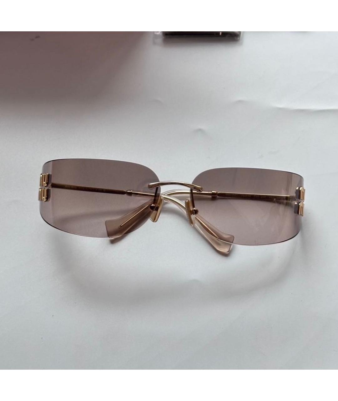 MIU MIU Металлические солнцезащитные очки, фото 6