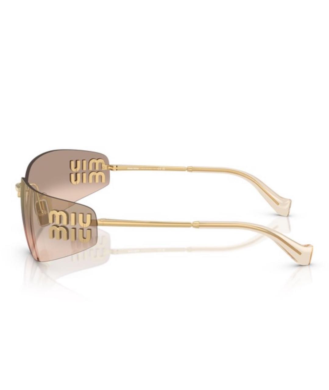 MIU MIU Металлические солнцезащитные очки, фото 3