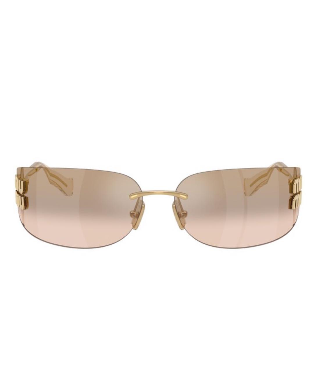 MIU MIU Металлические солнцезащитные очки, фото 2