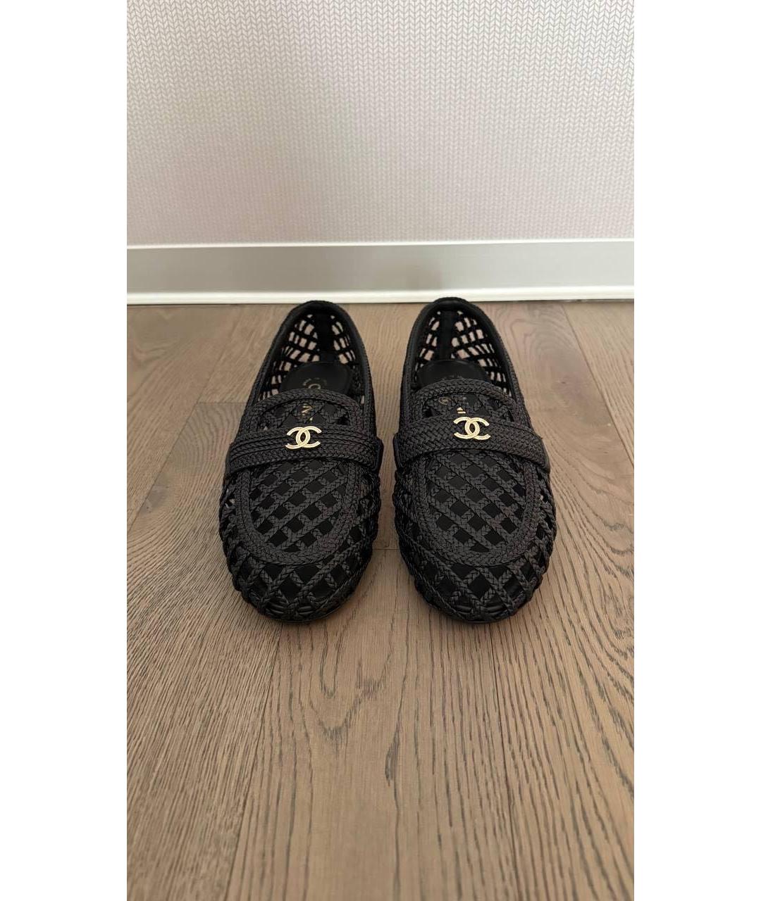 CHANEL Черные кожаные лоферы, фото 2