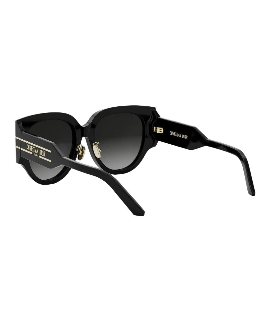CHRISTIAN DIOR Черные пластиковые солнцезащитные очки, фото 4