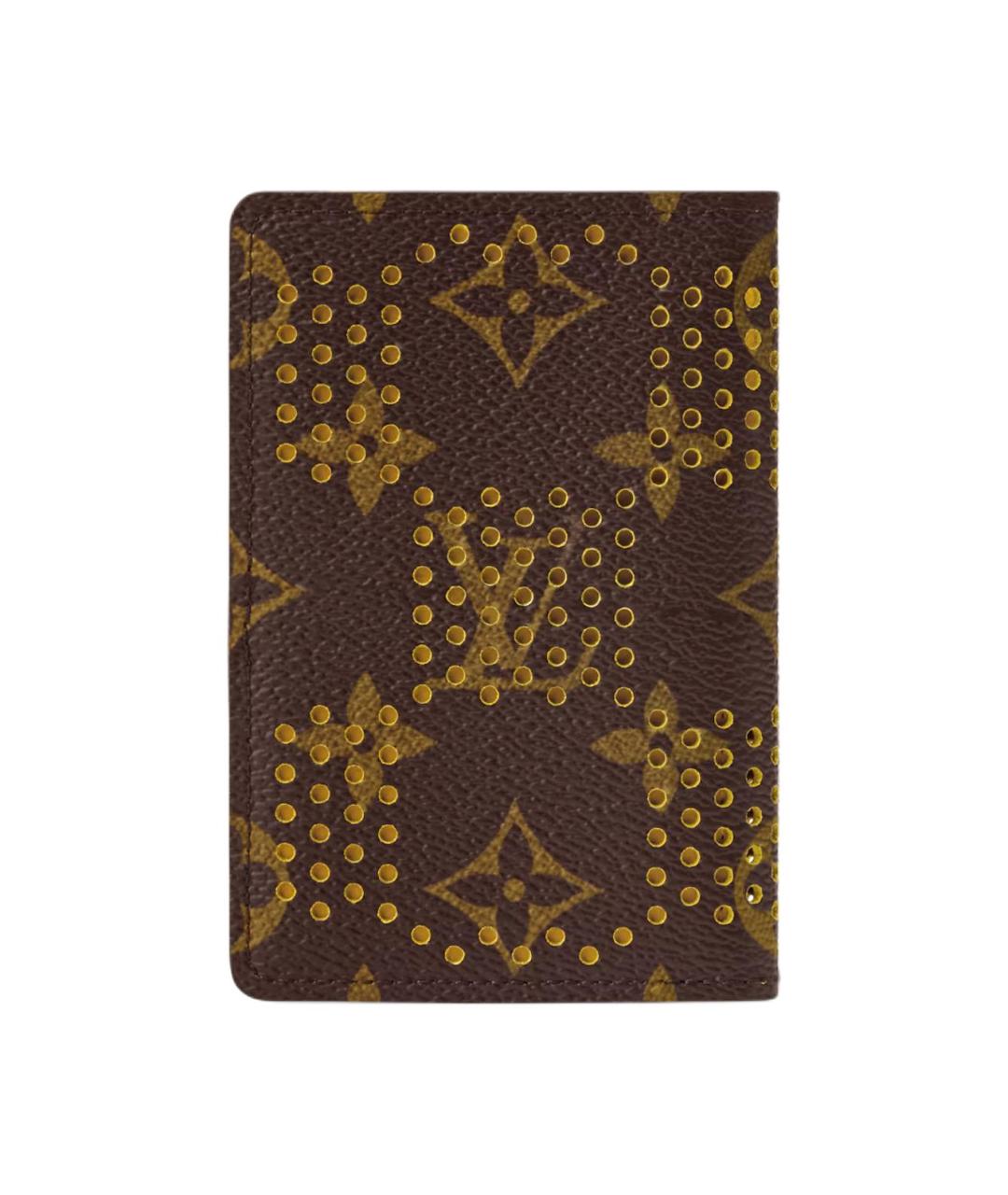 LOUIS VUITTON Коричневый кардхолдер, фото 3