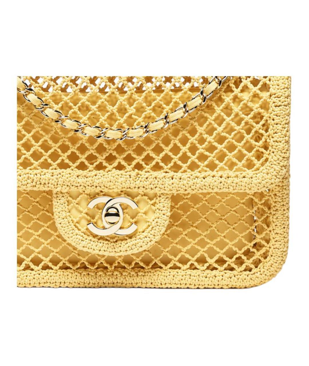 CHANEL Желтая сумка через плечо, фото 2