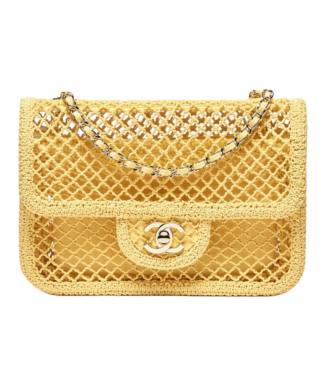 CHANEL Желтая сумка через плечо, фото 1