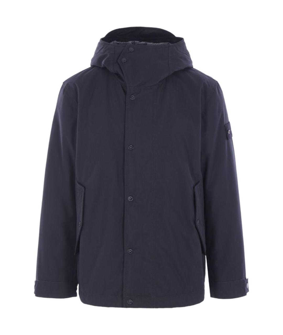 STONE ISLAND Темно-синее пальто, фото 1