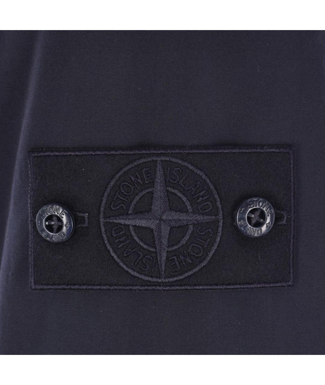 STONE ISLAND Темно-синее пальто, фото 4