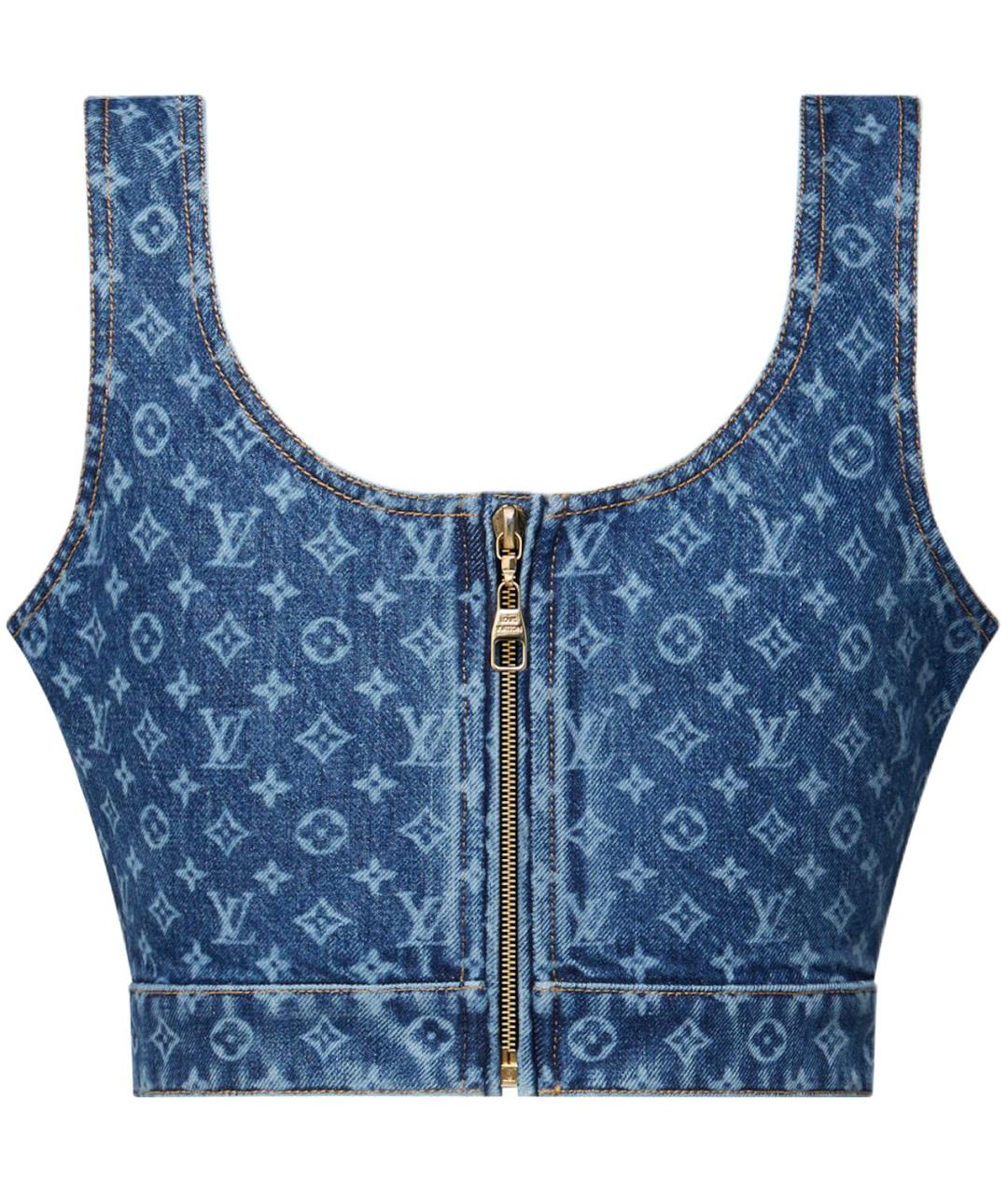 LOUIS VUITTON Синяя майка, фото 2