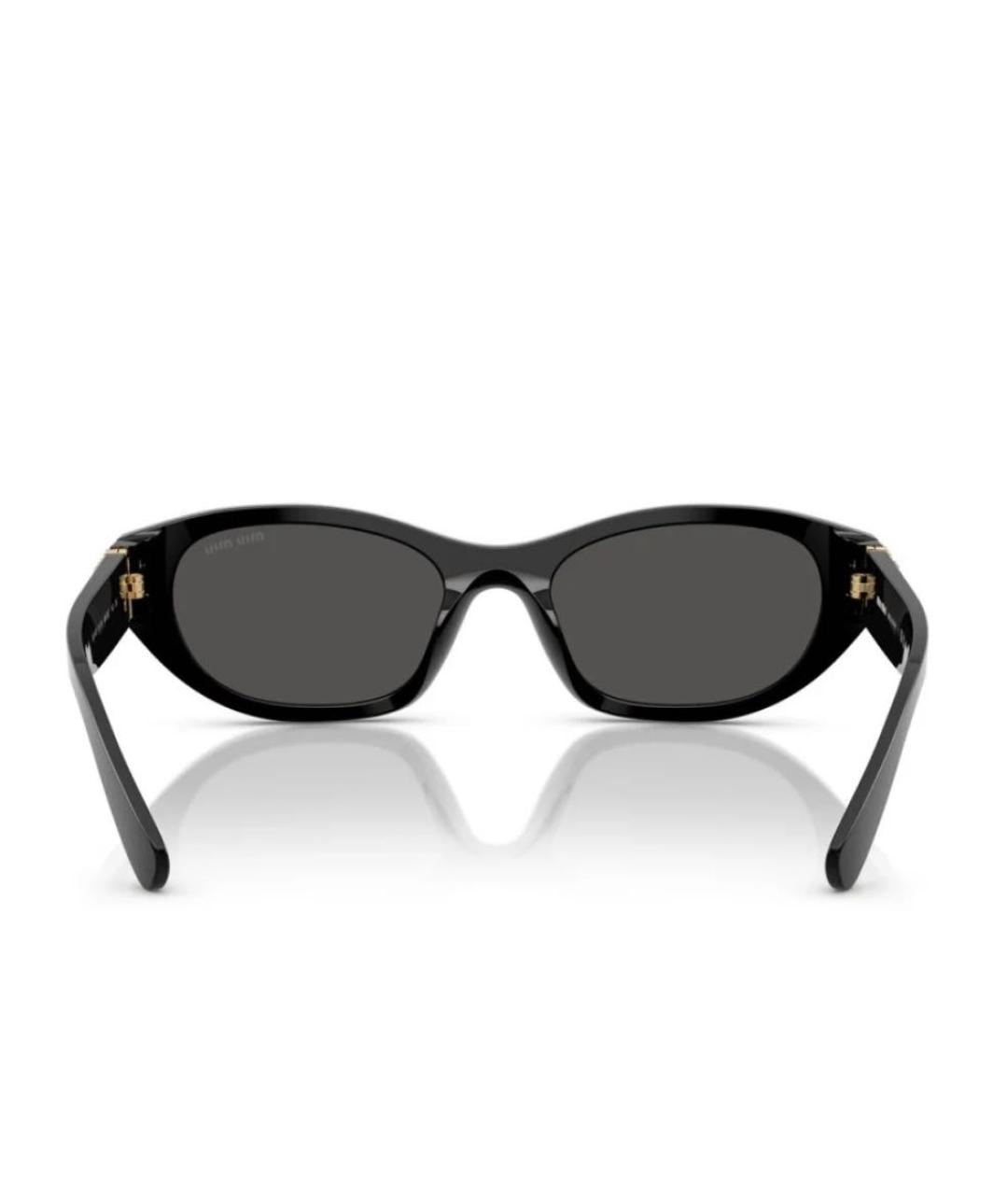 MIU MIU Черные пластиковые солнцезащитные очки, фото 3