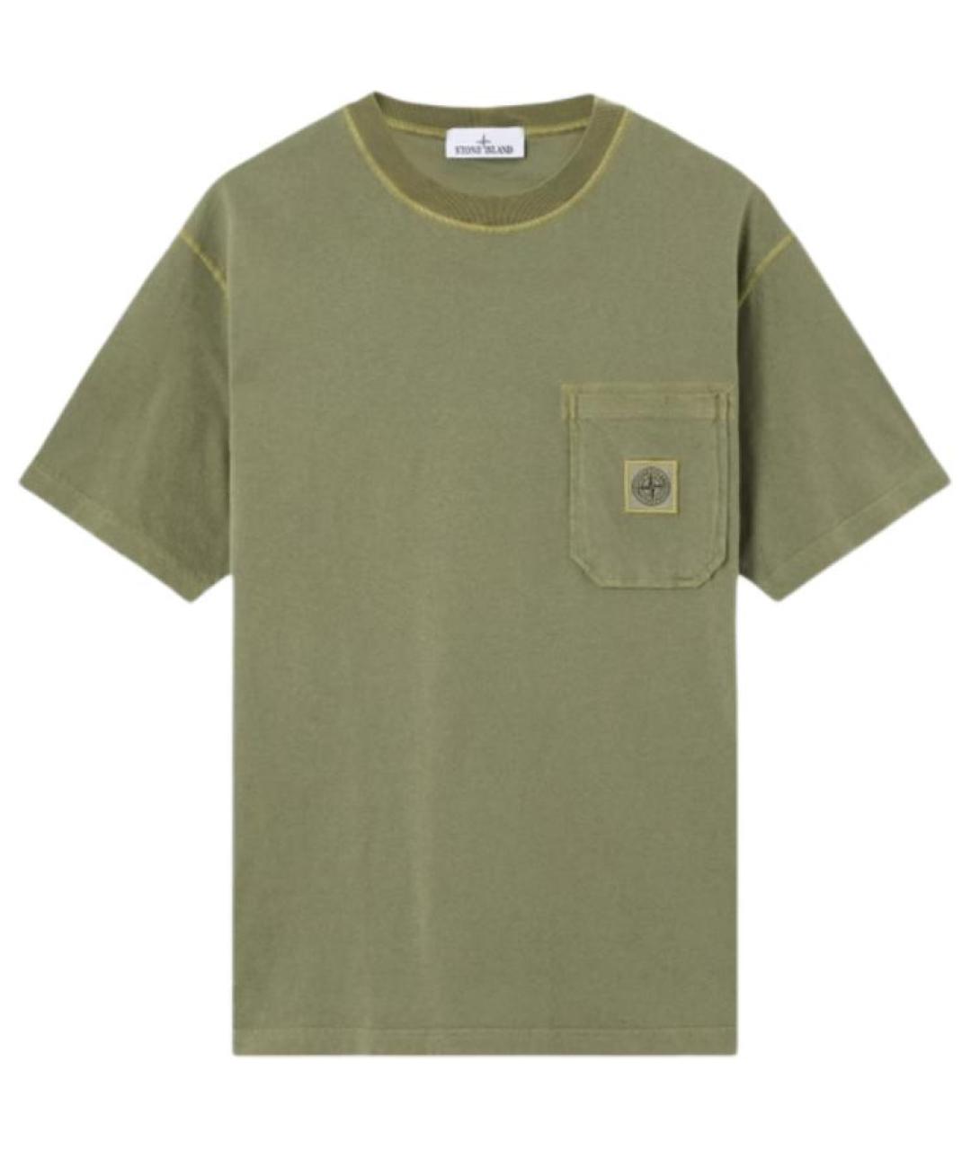 STONE ISLAND Зеленая футболка, фото 1