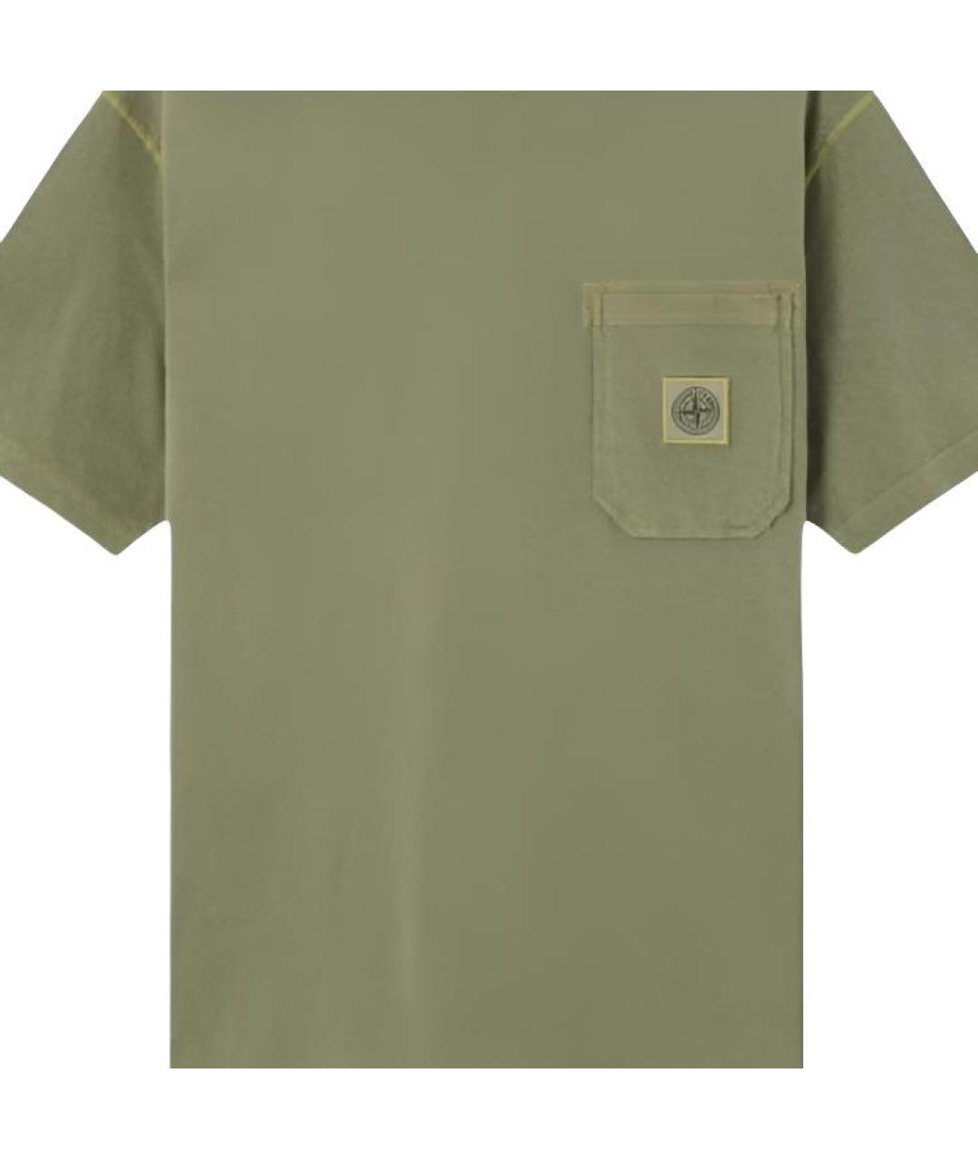 STONE ISLAND Зеленая футболка, фото 5