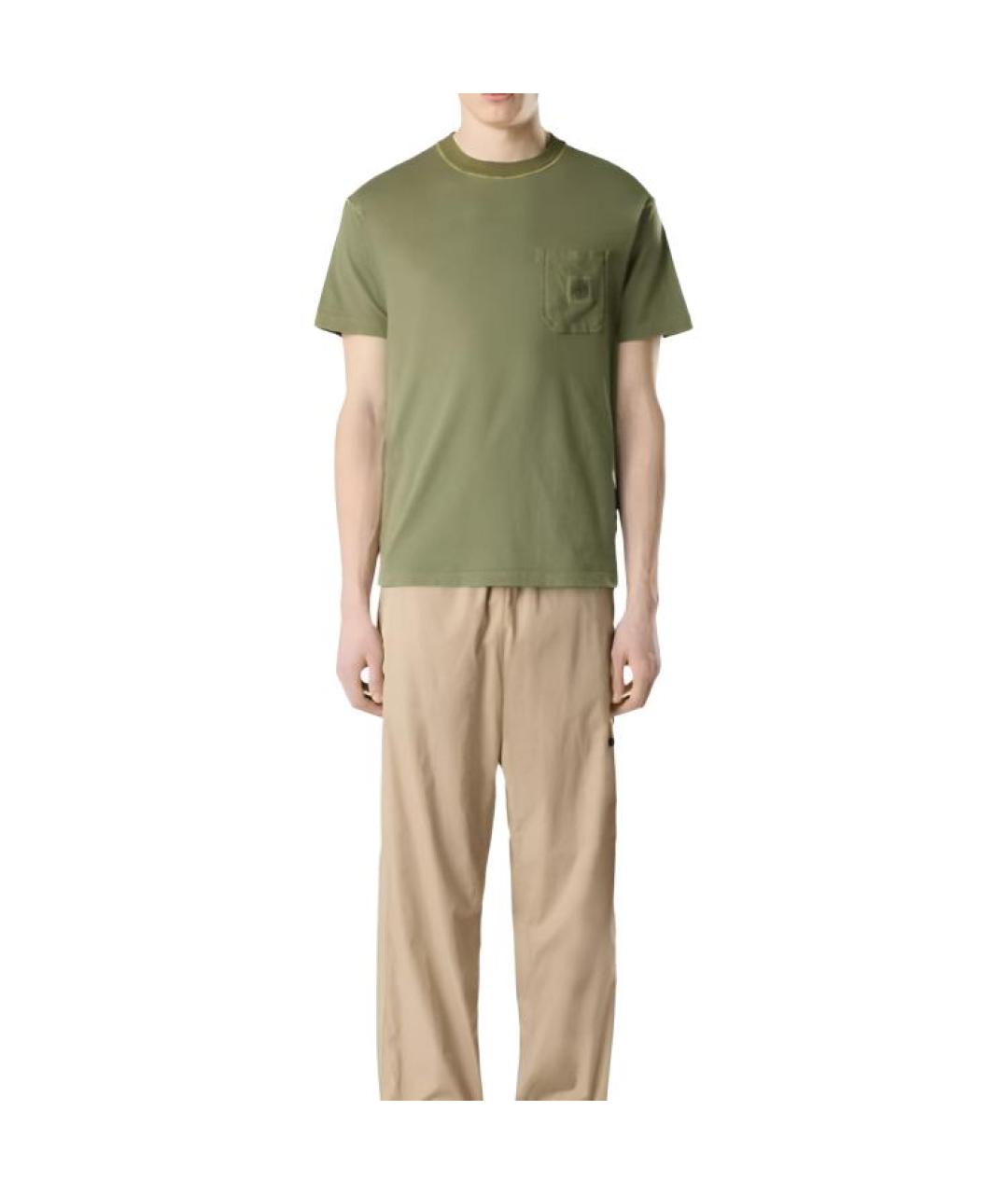 STONE ISLAND Зеленая футболка, фото 2