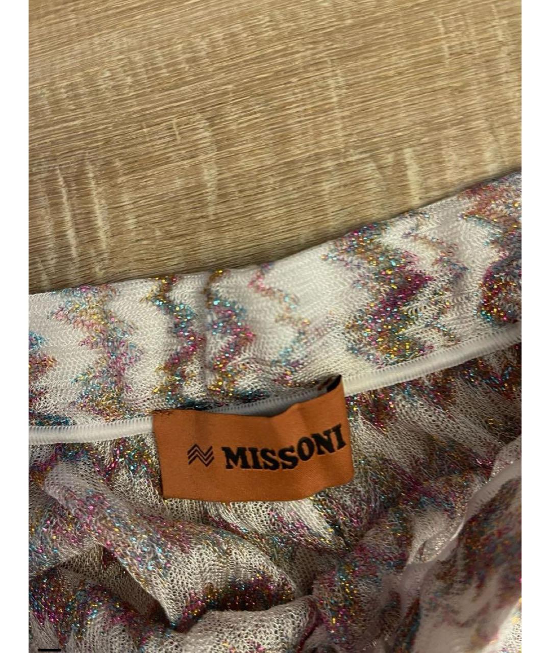MISSONI Мульти сетчатые брюки широкие, фото 4